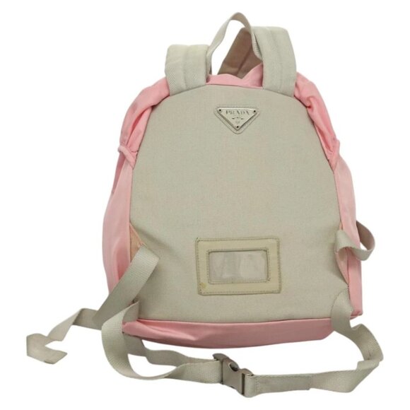 PRADA Backpack Nylon Pink Silver Auth ki5661 - Picture 4 of 15